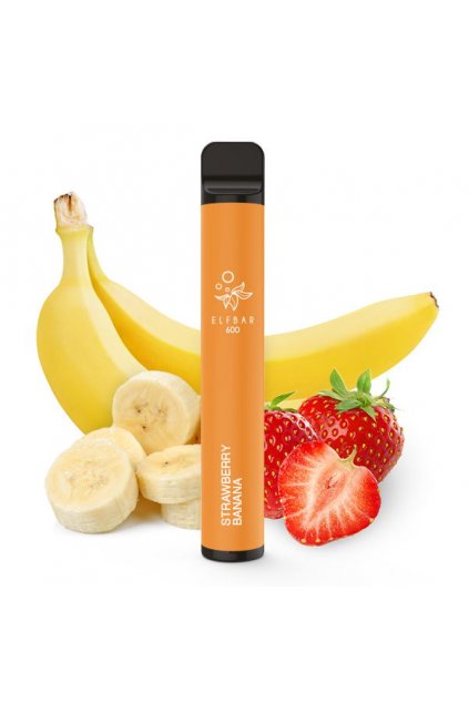Elf Bar 600 Puff Monouso Vape - Strawberry Banana