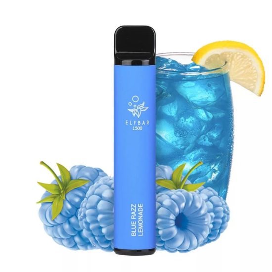 Elf Bar Blue Razz Lemonade 1500 tiri Monouso Vape
