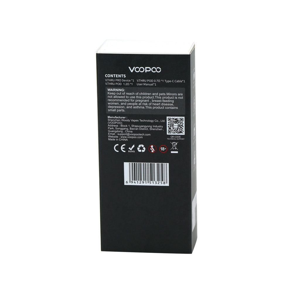 Voopoo V.THRU Pro Pod Kit Sigarette Elettroniche Batteria interna 900mAh