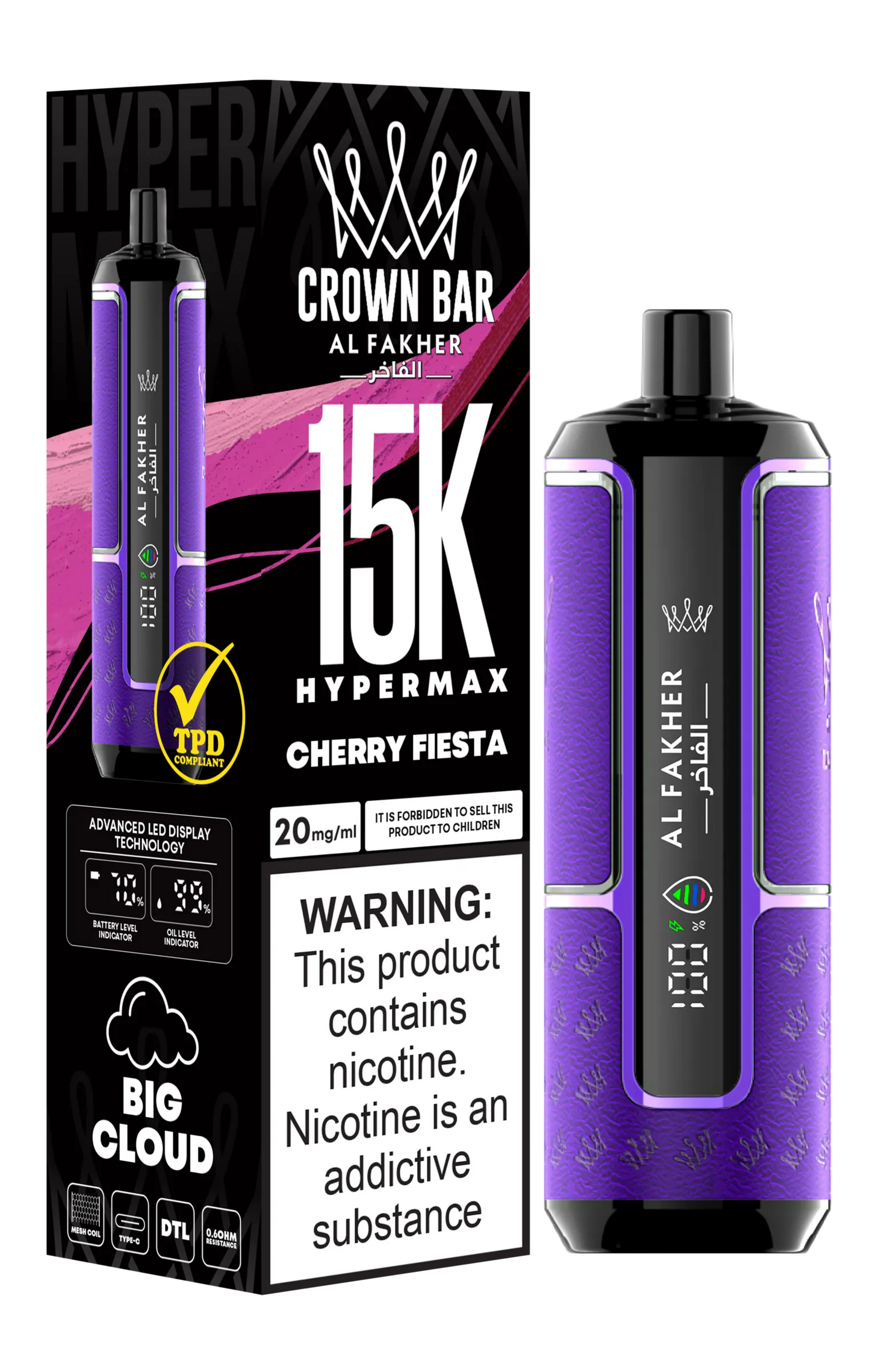 Cherry Fiesta - Puff 15000 Tiri Sigaretta Elettronica Usa e Getta