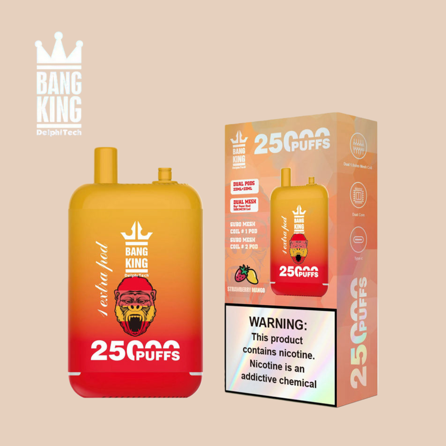 Bang King 25000 Strawberry Mango