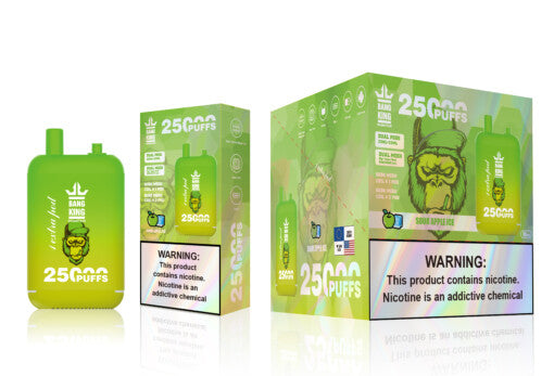 Bang King Puff 25000 Tiri Monouso Vape - Sour Apple Ice