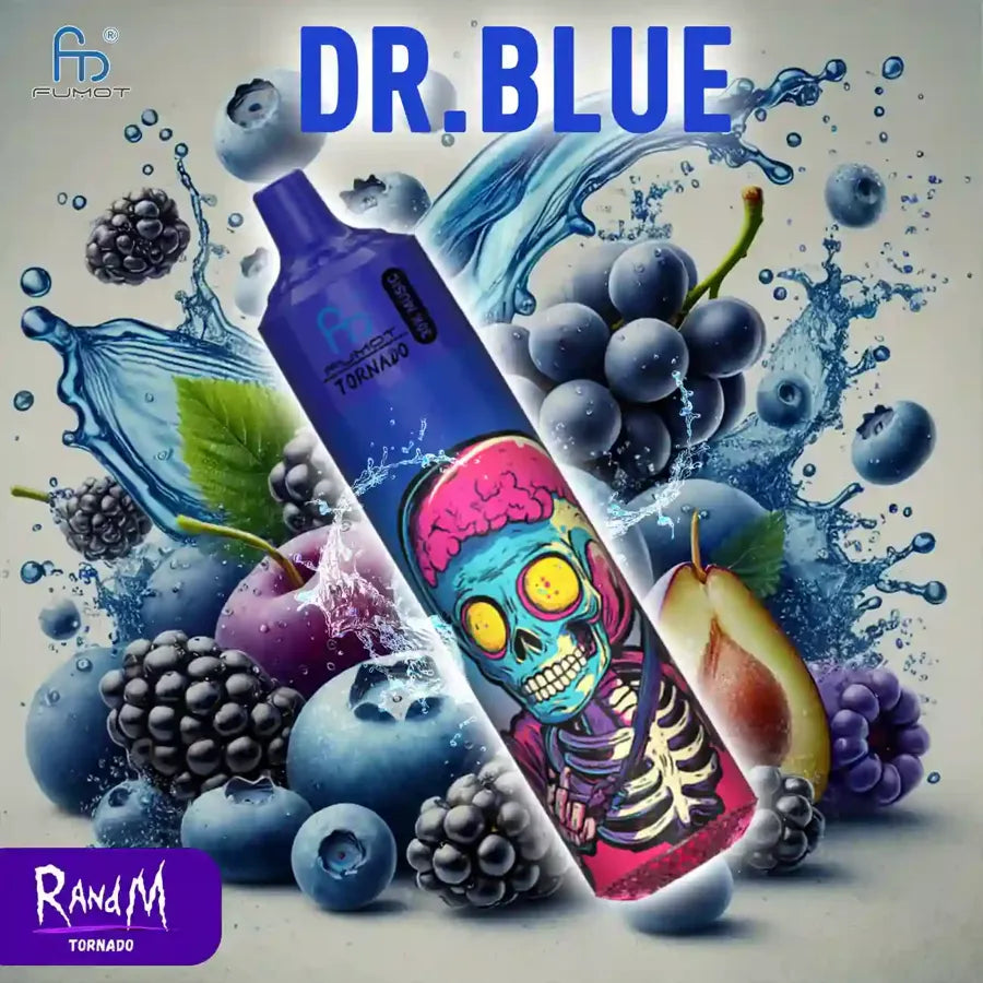 Randm Tornado 30000 Puffs Dr Blue Gusto Vape Monouso with 2% Nicotina