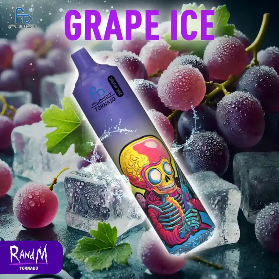 Puff 30000 Tiri Grape Ice Gusto Sigarette Elettroniche Monouso with Batteria Ricaricabile
