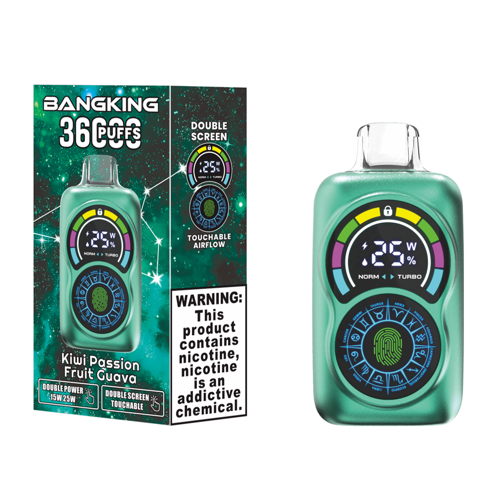 Kiwi Passion Fruit Guava Bang King 36K Puffs