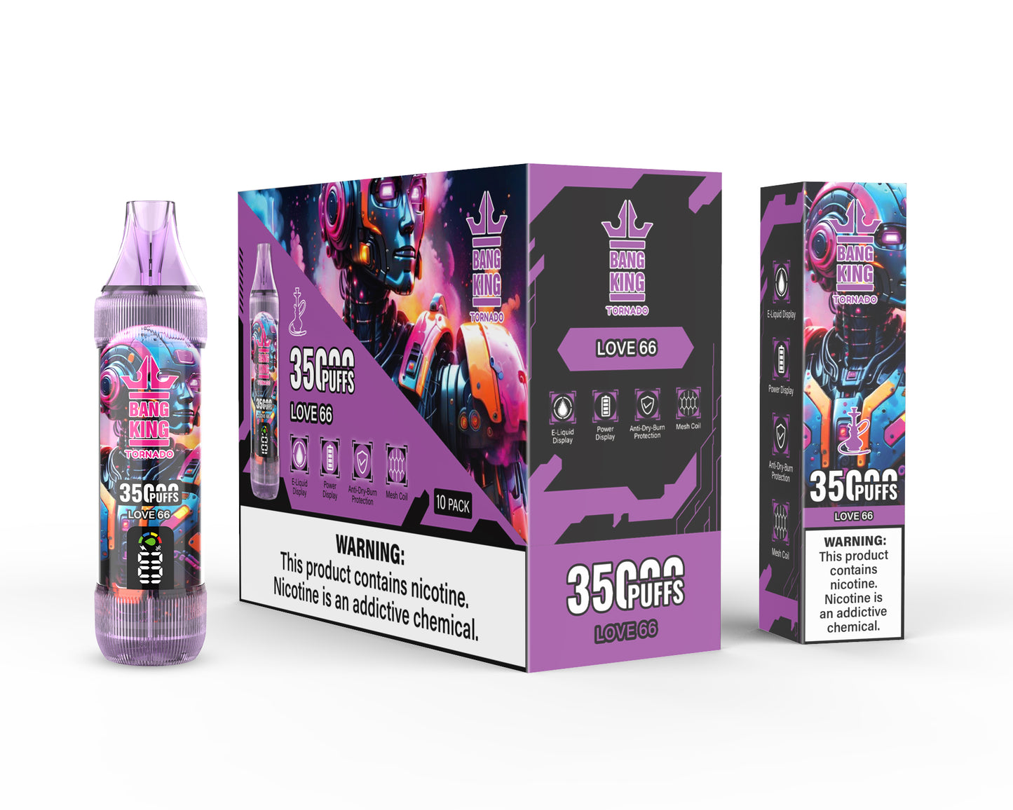 Love 66 Bang King Tornado 35000 Puffs