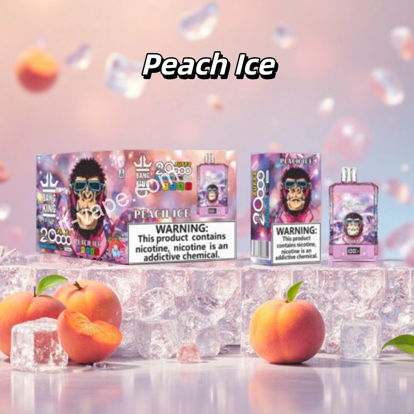 Bang King Sigaretta Elettronica Usa e Getta Peach Ice - 20000 Tiri IT-Vape Bang King Sigaretta Elettronica Usa e Getta Peach Ice - 20000 Tiri IT-Vape