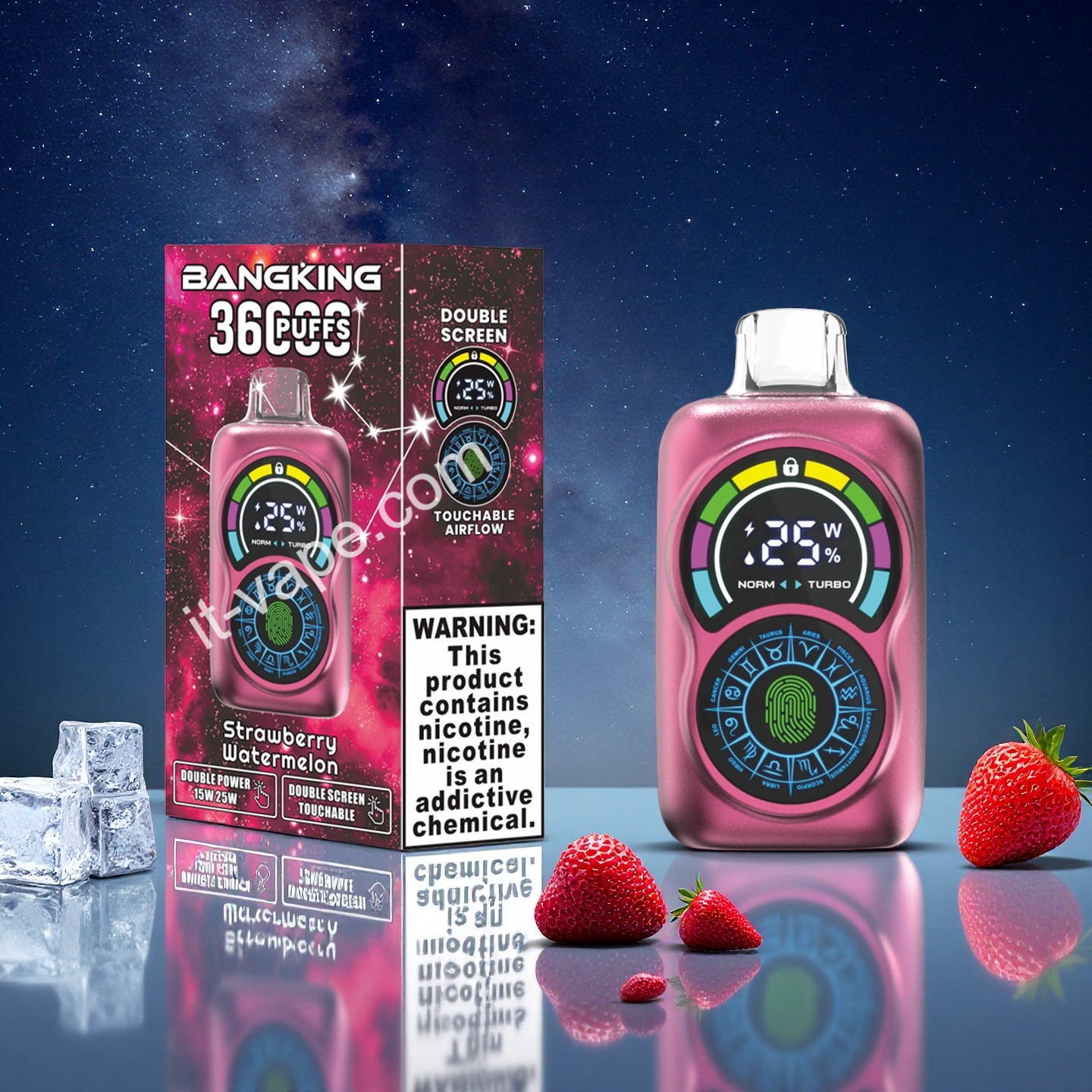 Strawberry Watermelon Bang King Puff 36K