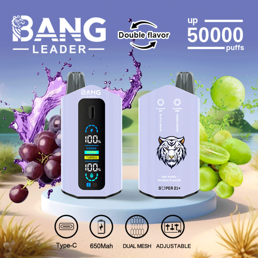 Bang Leader 50K Vape Monouso Black Grape & Green Grape Doppio Gusto