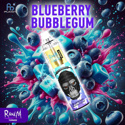 Puff 7000 Tiri Randm Sigaretta Elettronica Monouso Blueberry Bubblegum