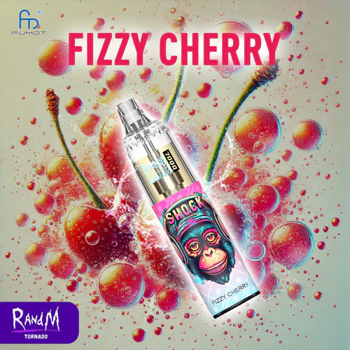 Puff 7000 Tiri Randm Tornado 7k Puffs Sigaretta Elettronica Fizzy Cherry