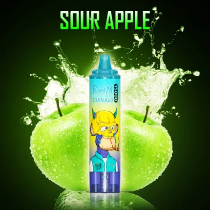 RandM Tornado Gusti Puff Power 15000 Puffs Sour Apple Sigarette Elettroniche Monouso