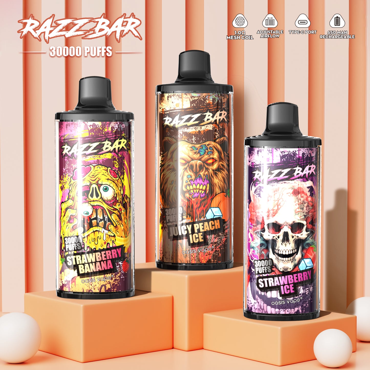 Razz Bar 30000 Cigarettes électroniques jetables