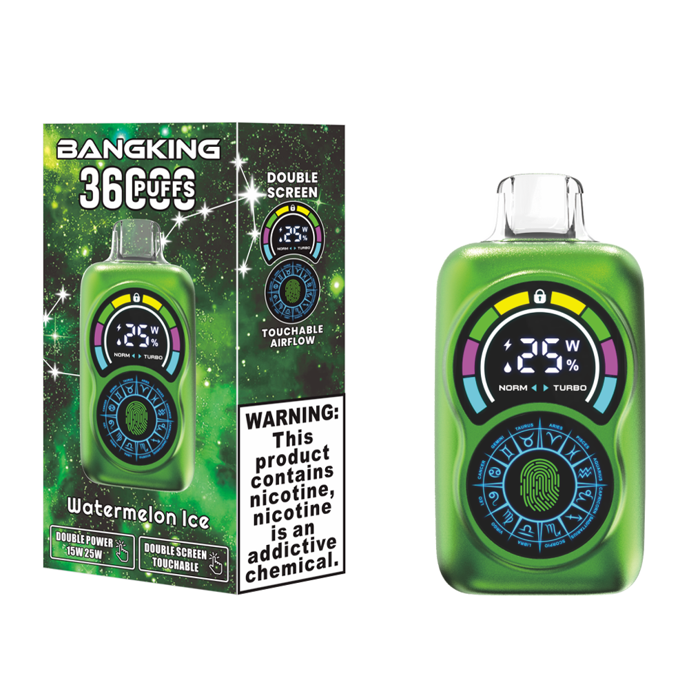 Watermelon Ice Gusto Bang King Constellation Prezzo Puff 36K Puffs Vape Usa e Getta