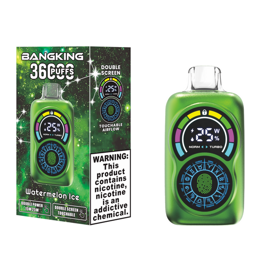 Watermelon Ice Gusto Bang King Constellation Prezzo Puff 36K Puffs Vape Usa e Getta