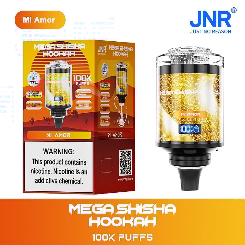 JNR Mega Shisha Hookah Puff 100K Tiri Sigarette Elettroniche Monouso - Mi Amor