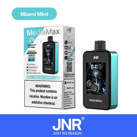 JNR Media Max Puff 40000 Tiri Miami Mint Vape Monouso