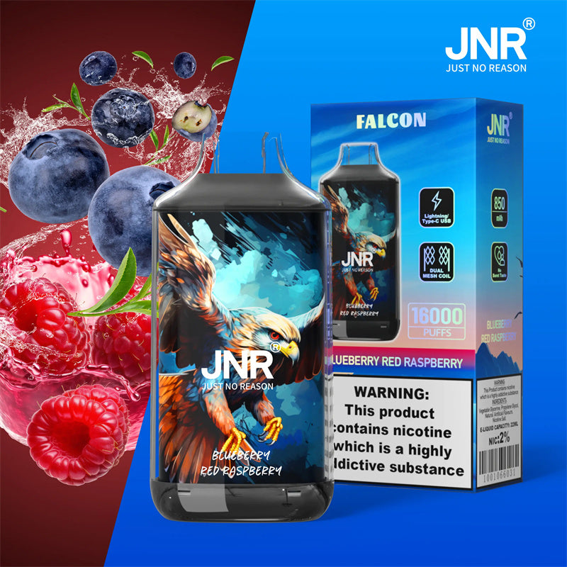 Puff 16000 Tiri Sigaretta Elettronica Monouso Blueberry Red Raspberry