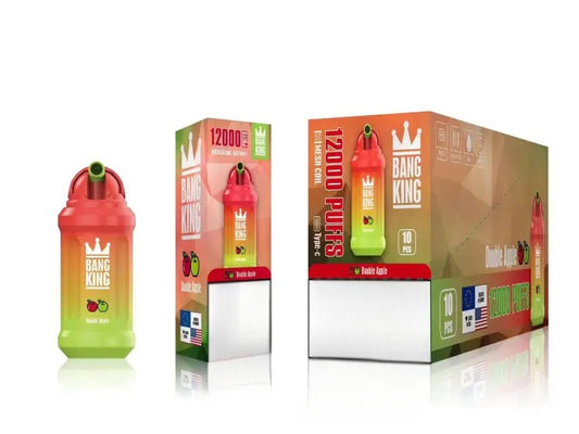 Double Apple - Prix Puff 12000 Tiri Sigaretta Elettronica Usa e Getta with Batteria Ricaricabile