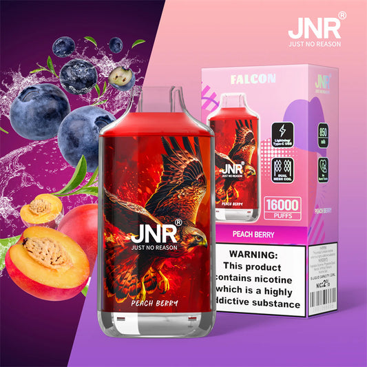 JNR Vape Puff 16000 Tiri Sigarette Elettroniche Usa e Getta Peach Berry