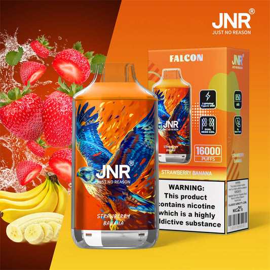 Strawberry Banana Puff JNR Falcon 16k 16000 Puffs Sigaretta Elettronica Monouso