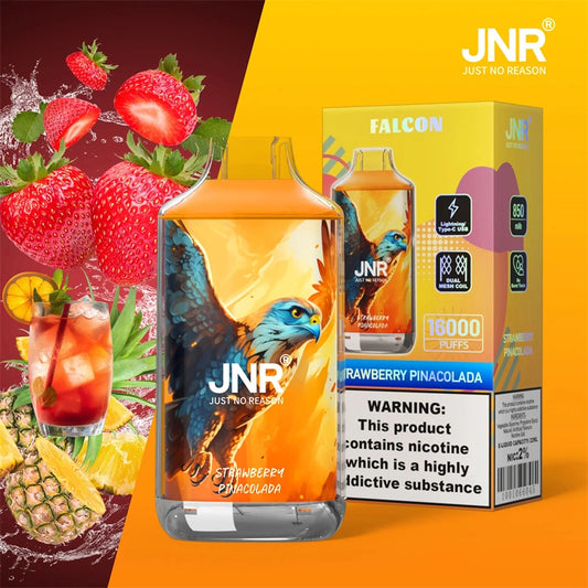 Puff 16000 Tiri JNR Vape Monouso Strawberry Pinacolada Gusto