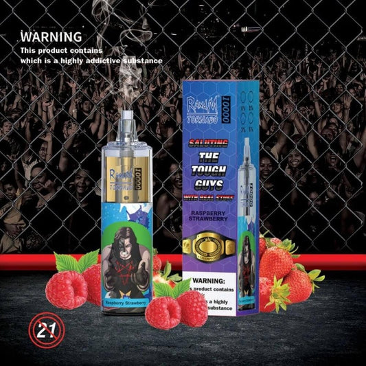Puff 10000 Tiri Sigarette Elettroniche Usa e Getta - Raspberry strawberry