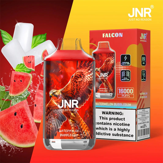 Watermelon Bubblegum Sigaretta Elettronica Usa e Getta - JNR Vape Puff 16000 Tiri