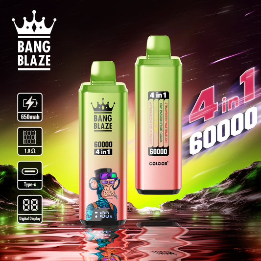 Puff 60000 Tiri 4 in 1 Gusto Liquidi Sigaretta Elettronica Svapo Monouso
