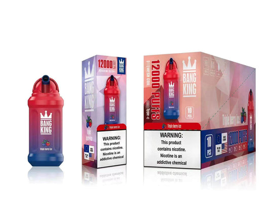 Bang King Puff 12000 Tiri Triple Berry Ice Monouso Vape