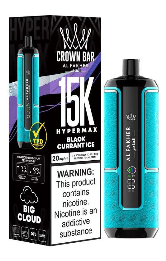 Black Currant Ice - Puff 15K Puffs Sigarette Elettroniche Usa e Getta with Ricaricabile Batteria