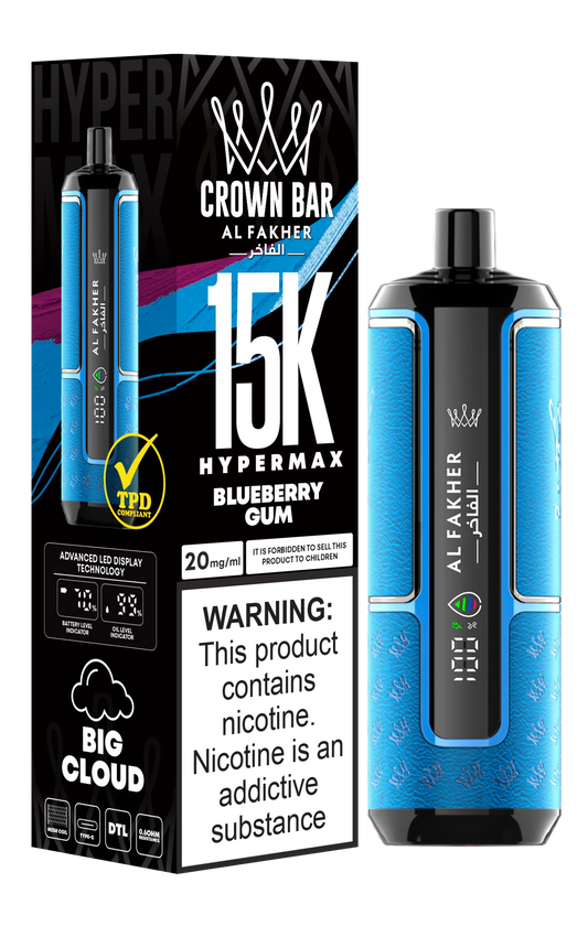 Blueberry Gum Gusto Puff 15000 Tiri Sigarette Elettroniche Usa e Getta with 6% Nicotina