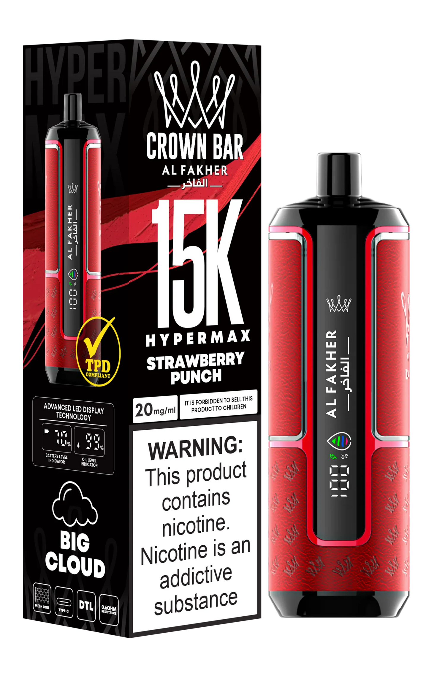 Strawberry Punch Gusto - Prezzo Puff 15000 Tiri Sigaretta Elettronica Usa e Getta
