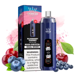Blueberry Cherry Al Fakher Crown Bar 8000 Crystal 80K Puffs Sigarette Elettroniche Monouso