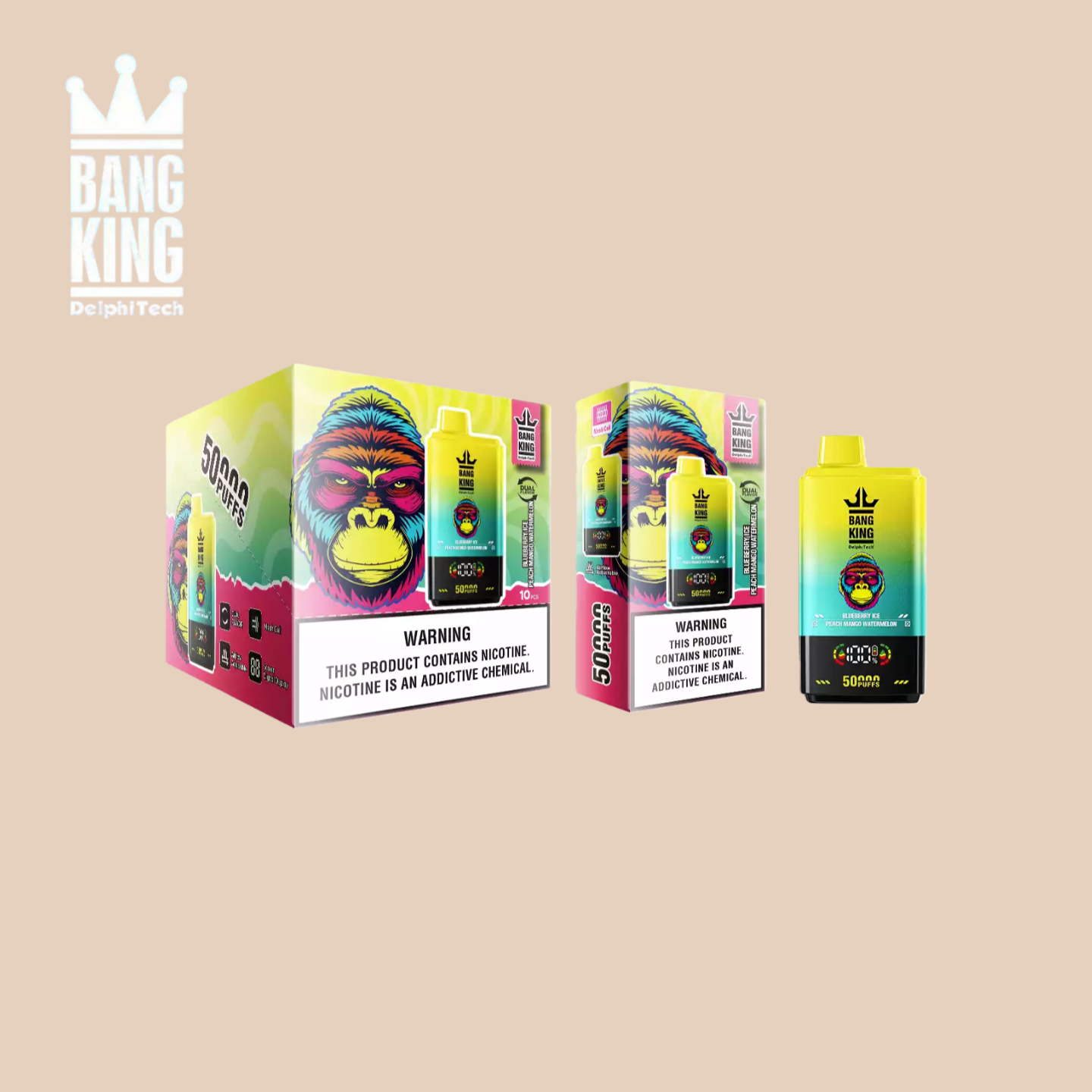 Bang King 50000 Blueberry Ice Peach Mango Watermelon