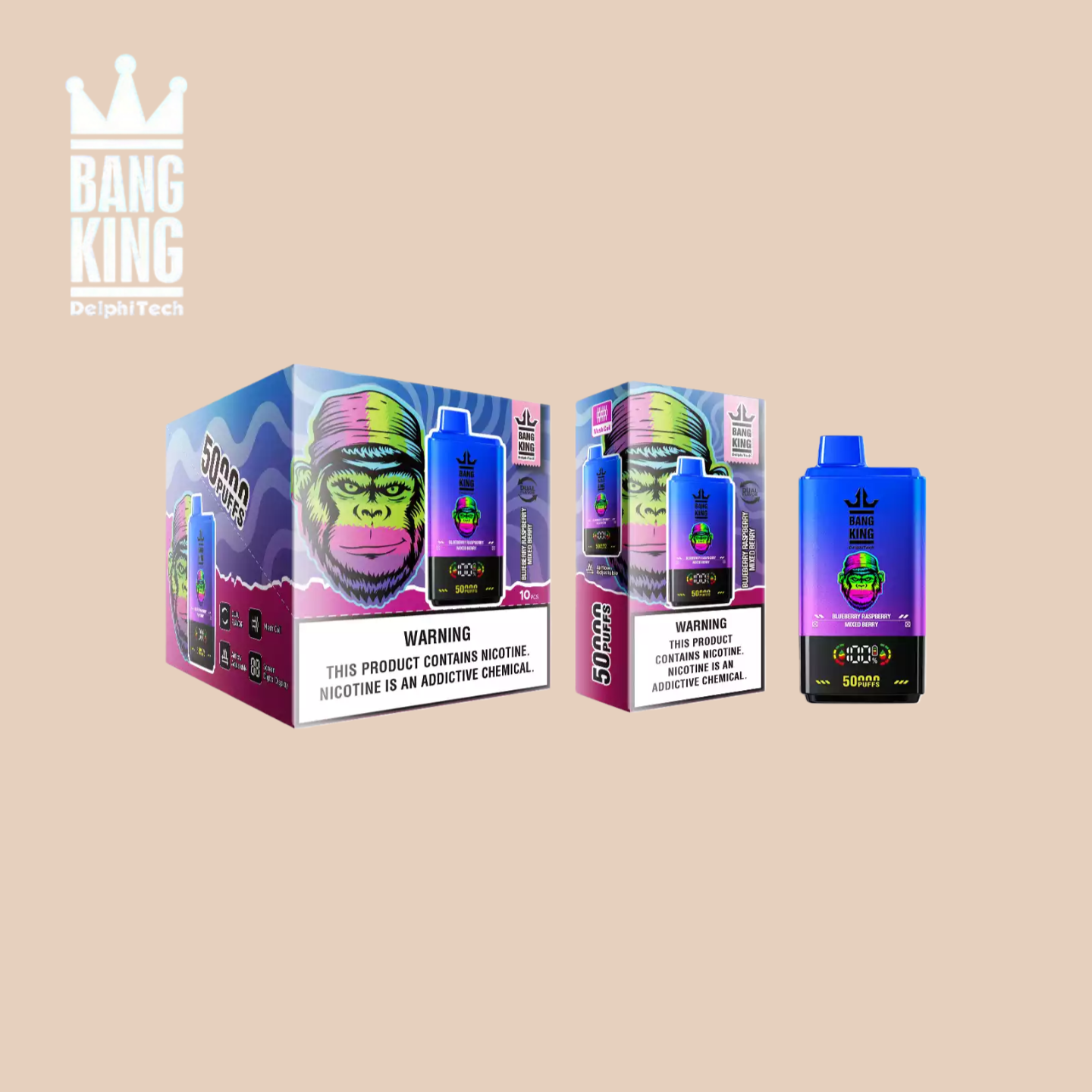 Blueberry Raspberry & Mixed Berry - Puff 50000 Tiri Sigaretta Elettronica Monouso