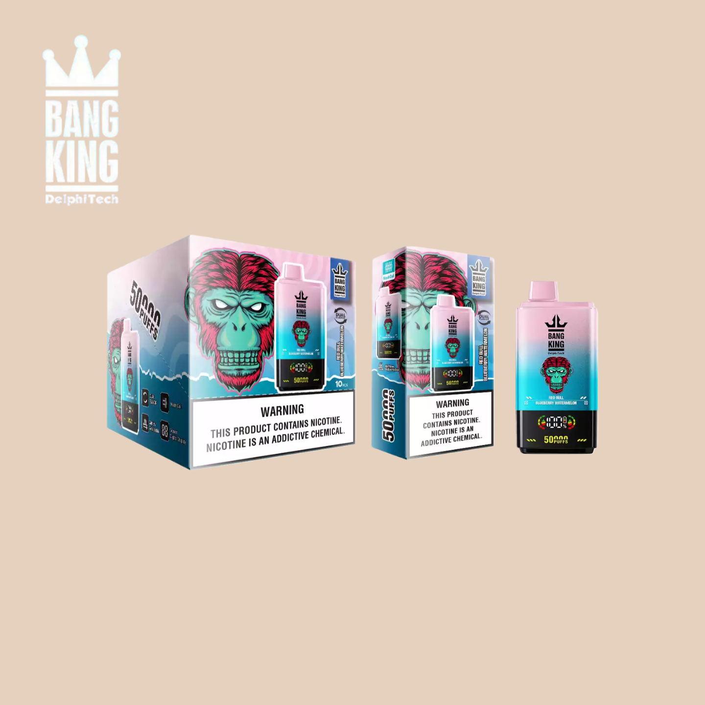 BANG KING 50000 Red Bull & Blueberry Watermelon