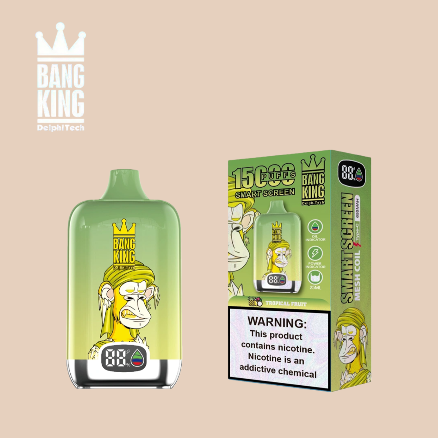 Bang King Digital Box 15000 Puff Troiple Fruit