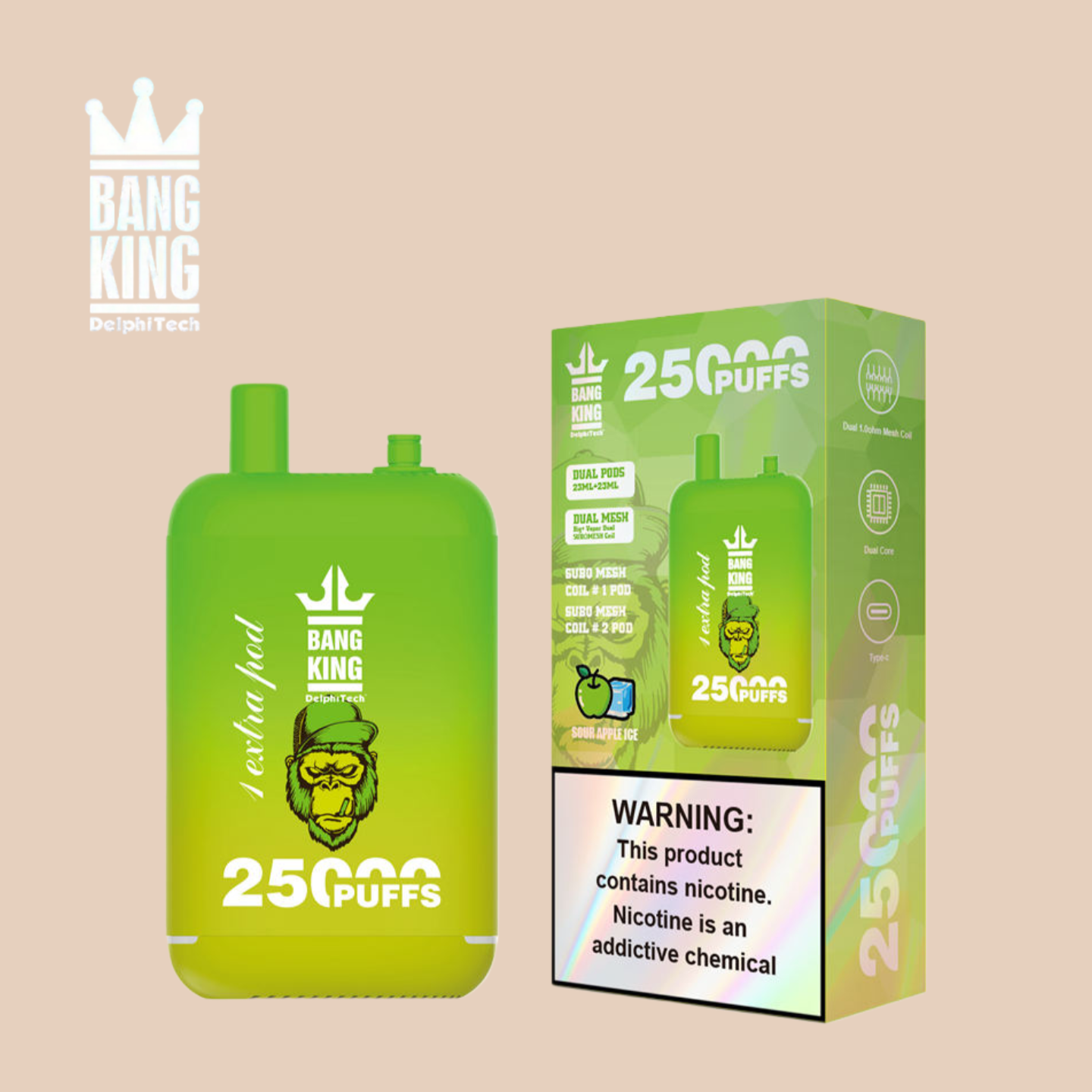 Bang King 25000 Sour Apple Ice