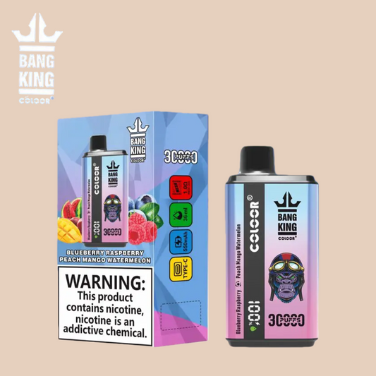 Bang King 30K Vape Blueberry Raspberry & Peach Mango Watermelon