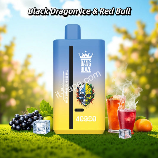 Black Dragon Ice Red Bull Bang Blaze Puff 40000 Tiri