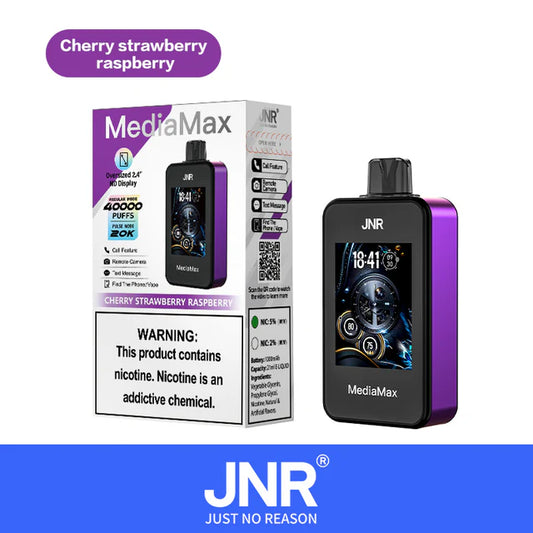 Puff 40000 Tiri JNR 40k Vape Monouso Cherry Strawberry Raspberry