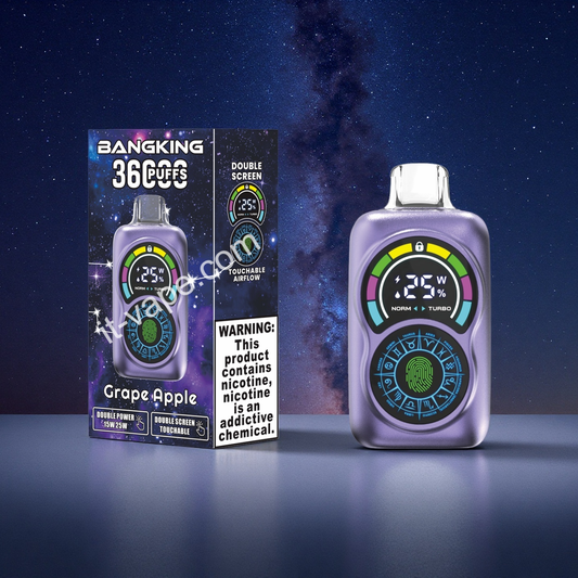 Grape Apple Puff 36000 Tiri Bang King