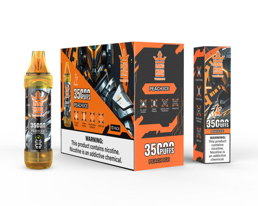 Bang King Tornado Puff 35000 Tiri Peach Ice Gusto Sigaretta Elettronica Usa e Getta