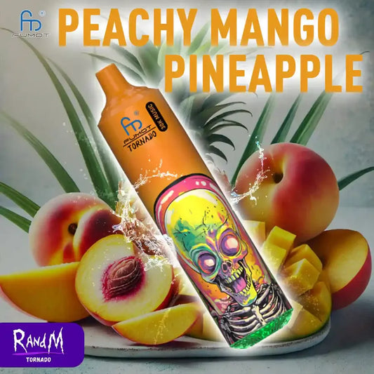 Tornado 30000 Puffs Peach Mango Pineapple Gusti Puff Usa e Getta with 30 ml Liquido