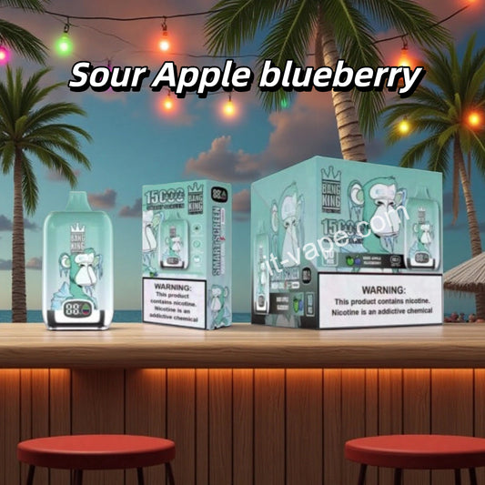 Puff 15K Puffs Sour Apple Blueberry Vape Monouso