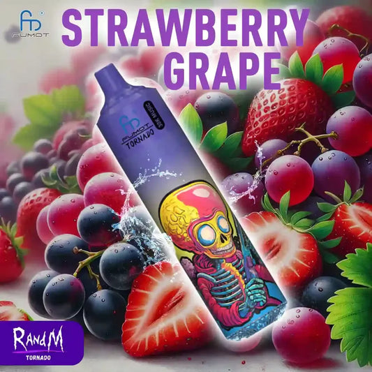 Strawberry Grape Gusto - Puff Tornado Vape Monouso 30000 Big Puffs with 30 ml Liquido