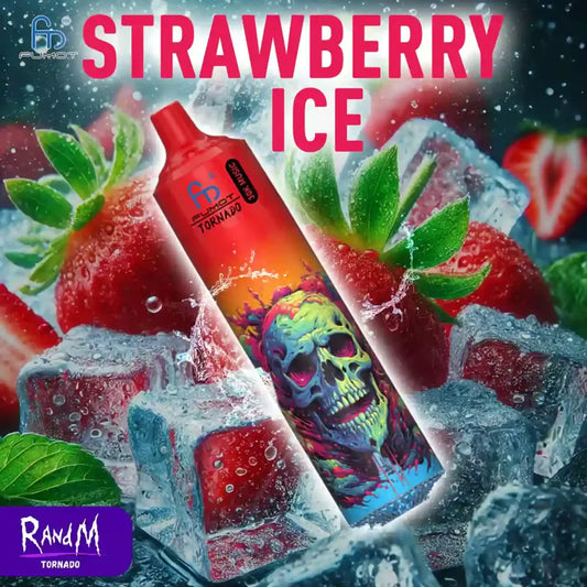 RandM Tornado Puff 30000 Tiri Strawberry Ice Gusti Vape Monouso with 2% Nicotina