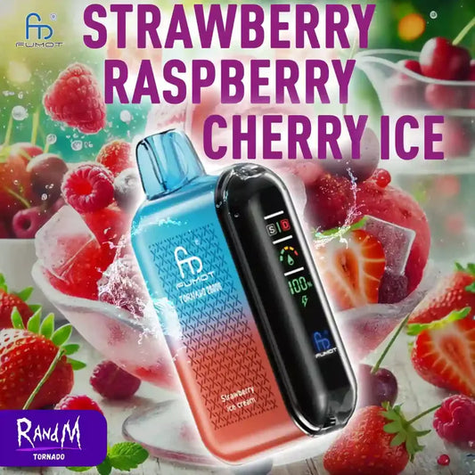 Puff 20000 Tiri Nicotina Sigaretta Elettronica Usa e Getta - Strawberry Rsapberry Cherry Ice Gusti