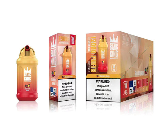 Bang King Puff 12000 Tiri 12k Sigaretta Elettronica Usa e Getta - Strawberry Mango
